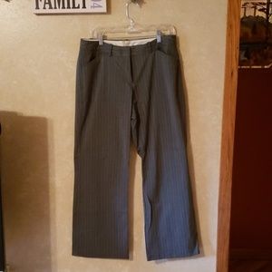 Grey pinstripe dress pant